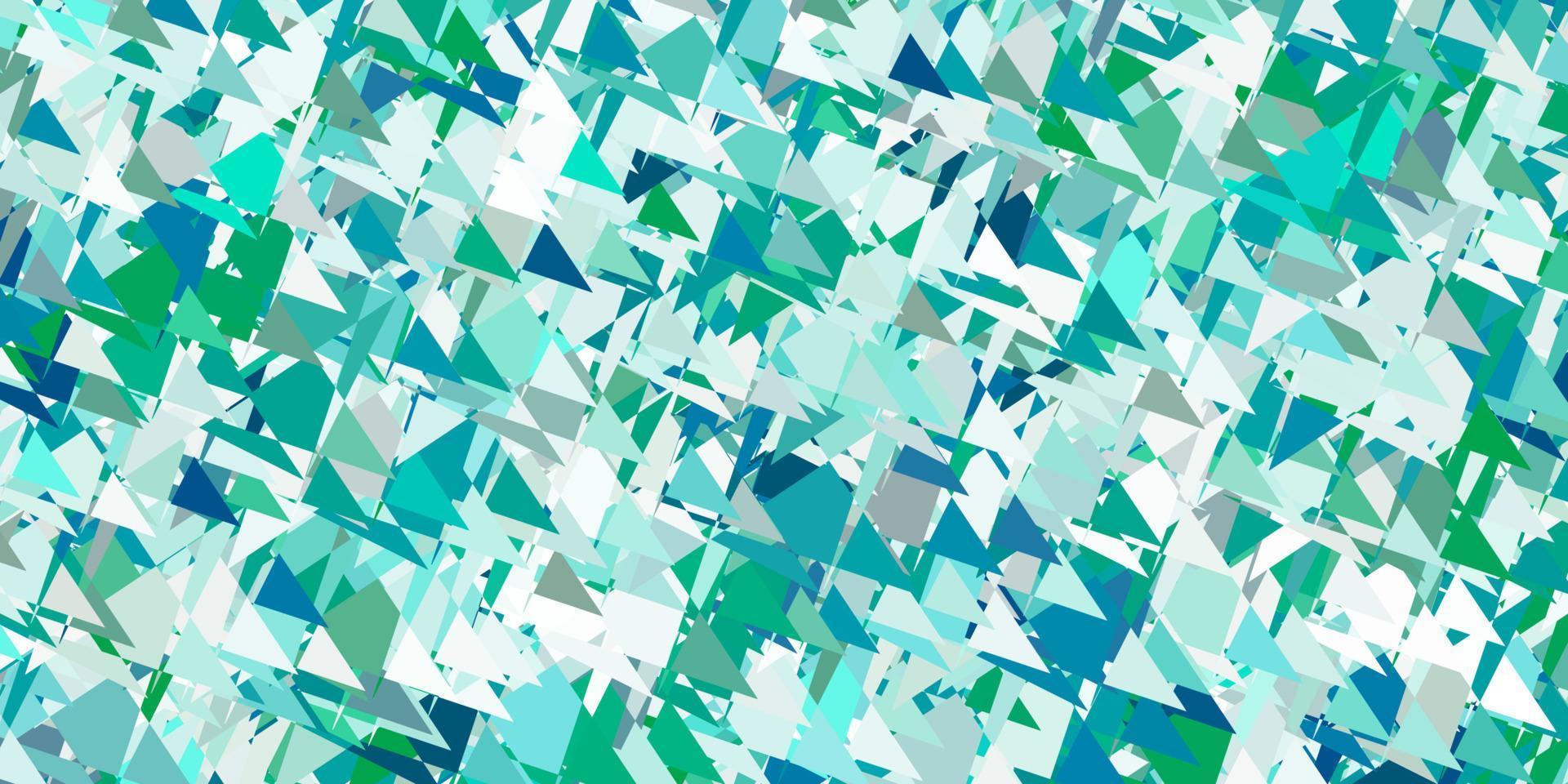 Light green vector template with triangle shapes.