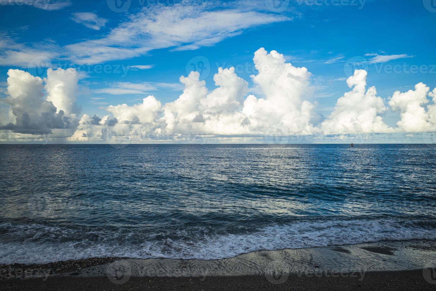 scenery of Qixingtan Beach in hualien, taiwan photo