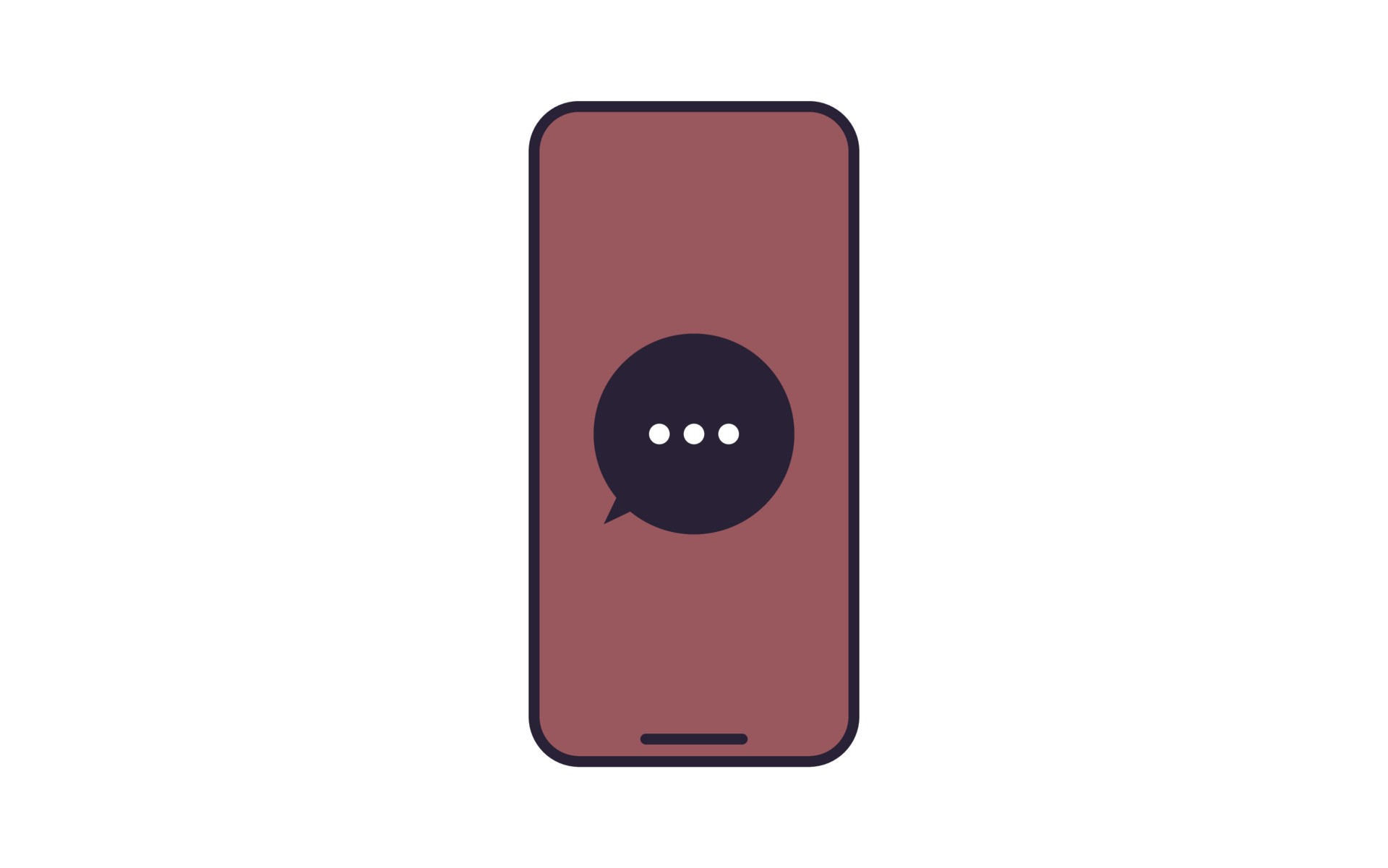 Smartphone chat and communication flat vector illustration. 11190496 ...