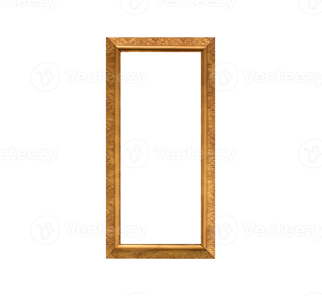 gold picture frame png