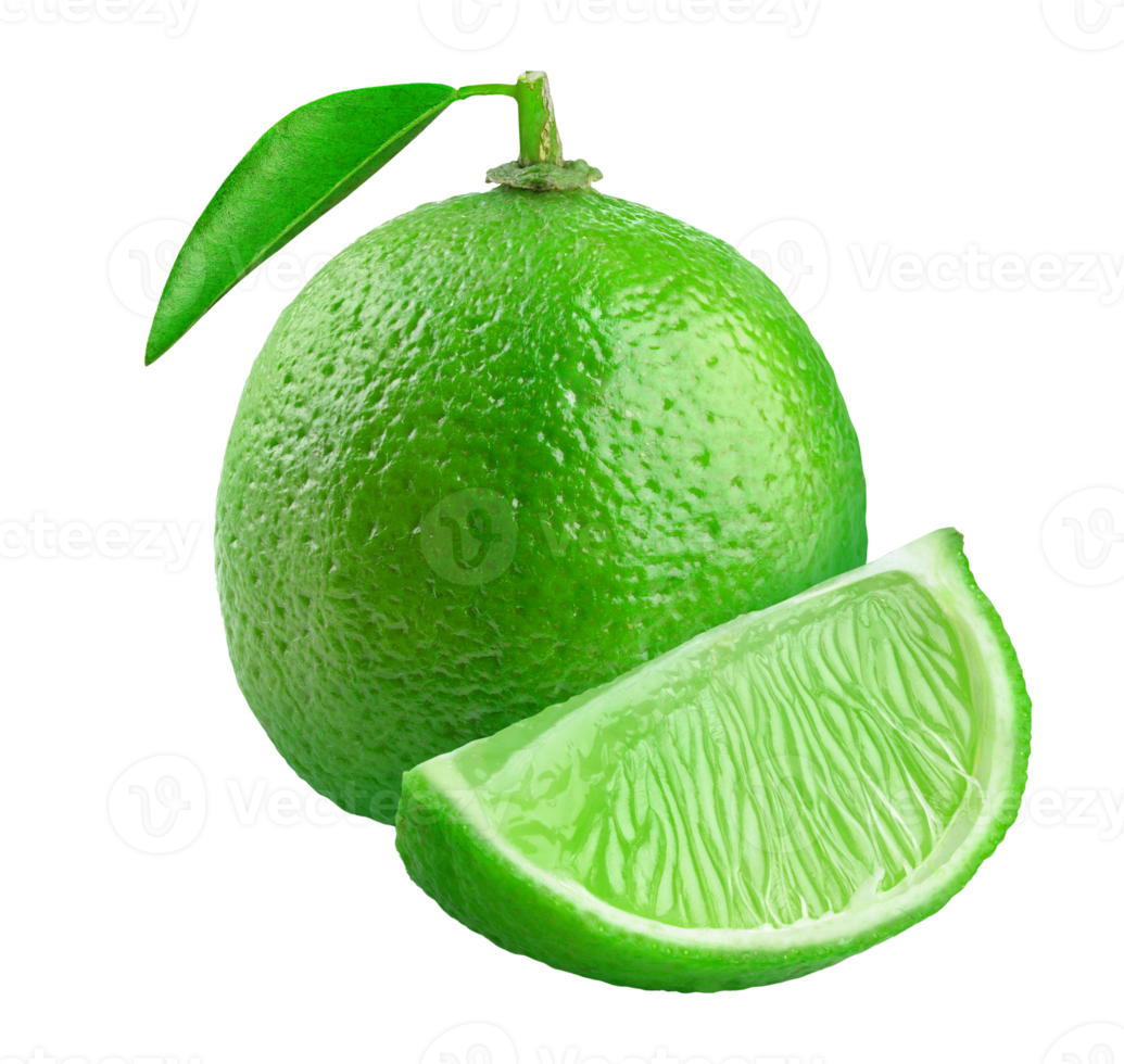 green lime citrus isolated png