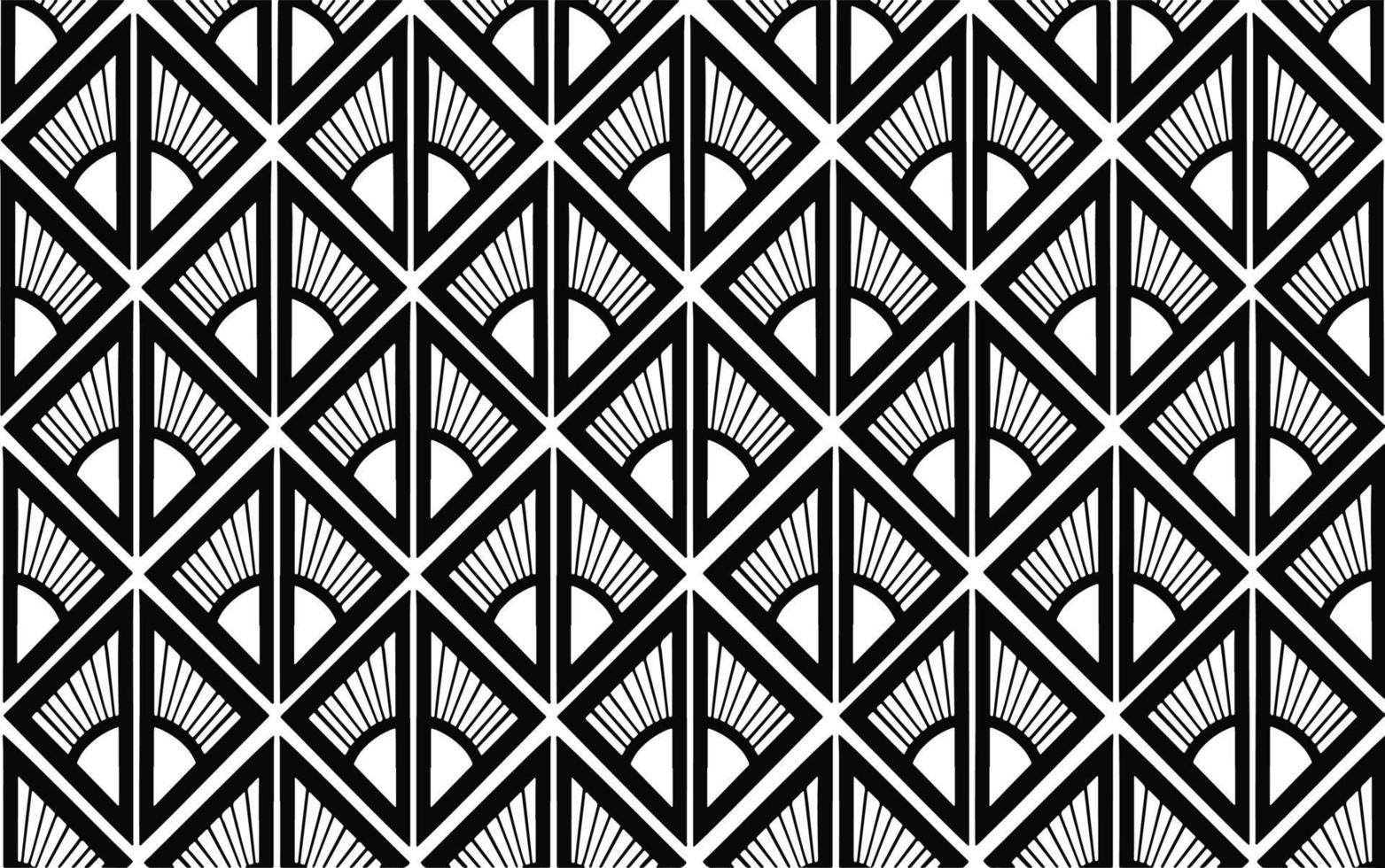 Black and white rhythmic seamless pattern ornament textile vector