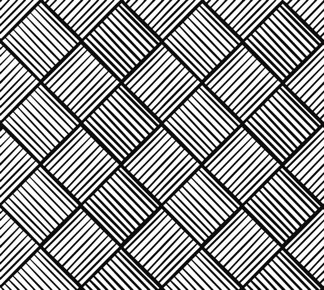 Textil de adorno de patrones sin fisuras rítmicos en blanco y negro vector