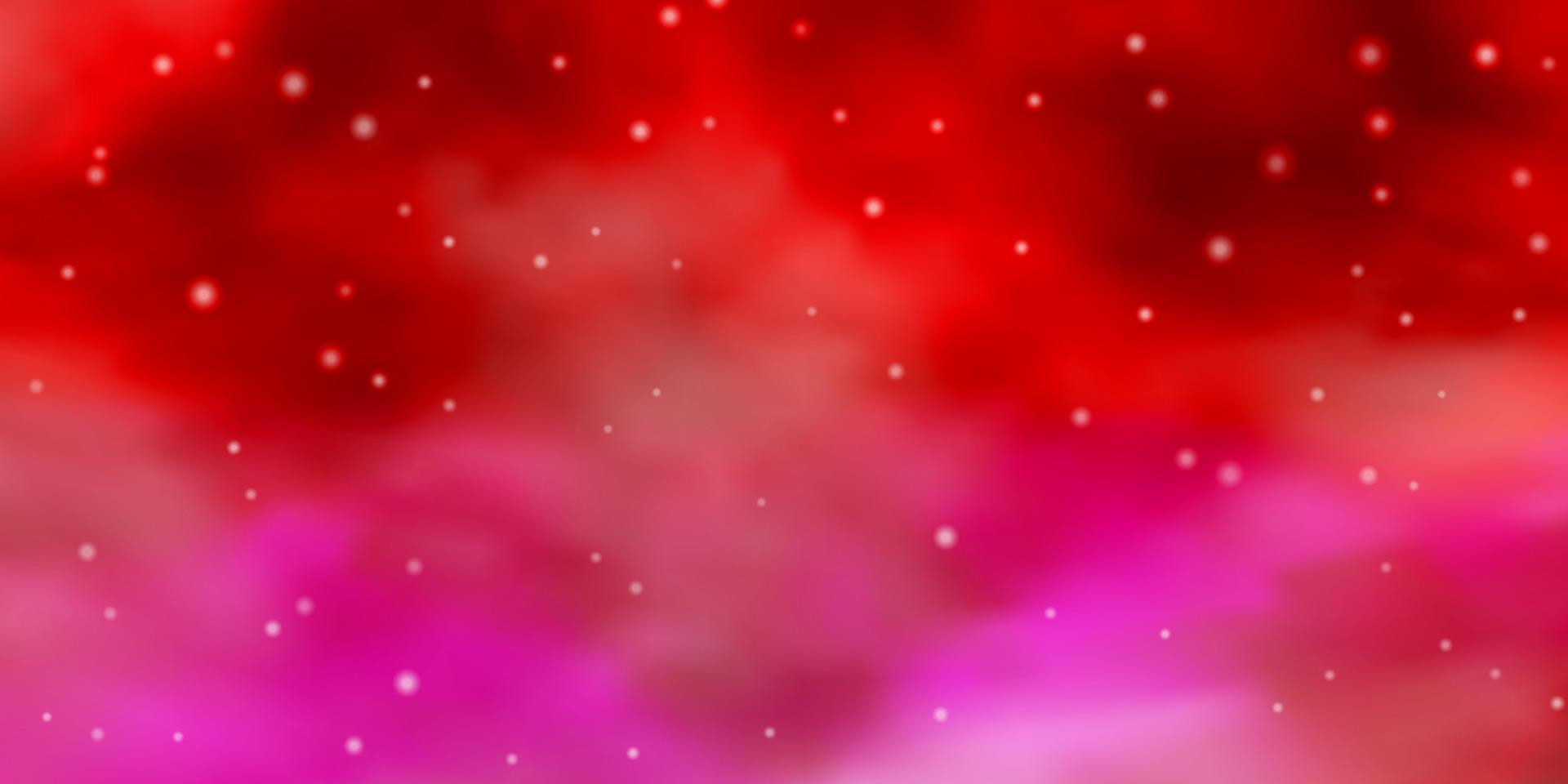 Light Red vector layout with bright stars.