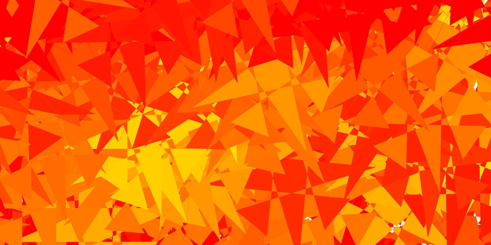 patrón de vector naranja claro con formas abstractas.