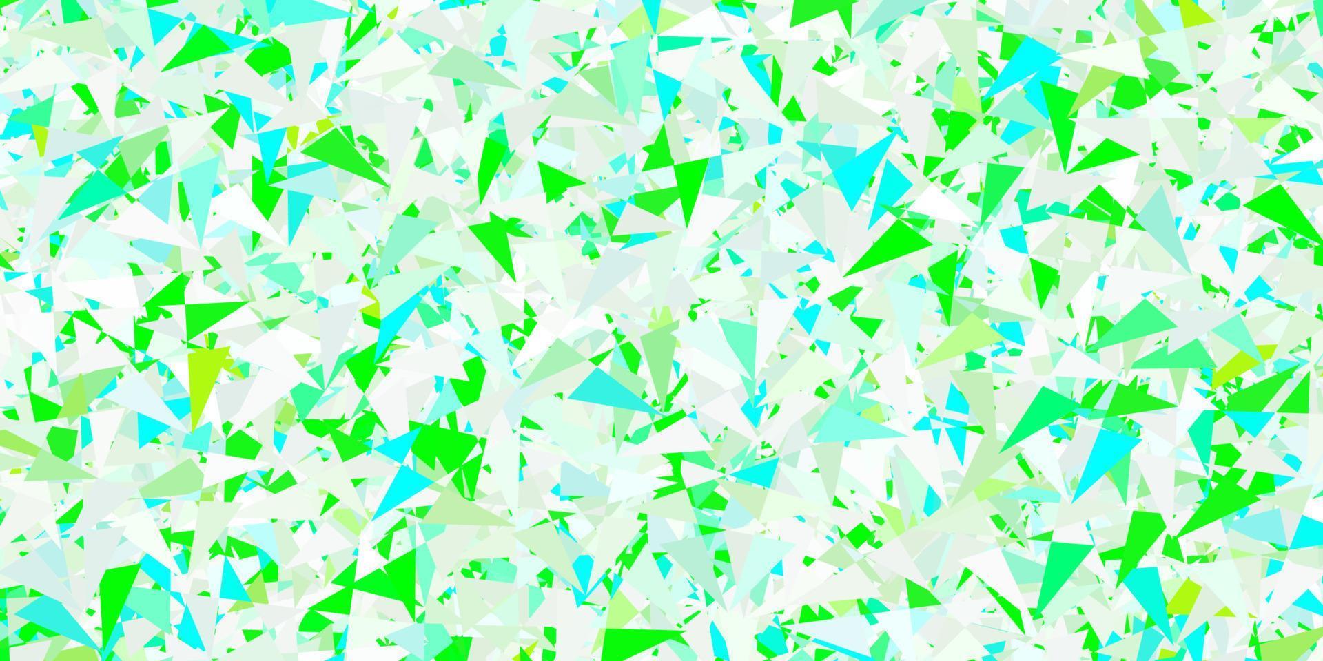 Light green vector backdrop with triangles, lines.