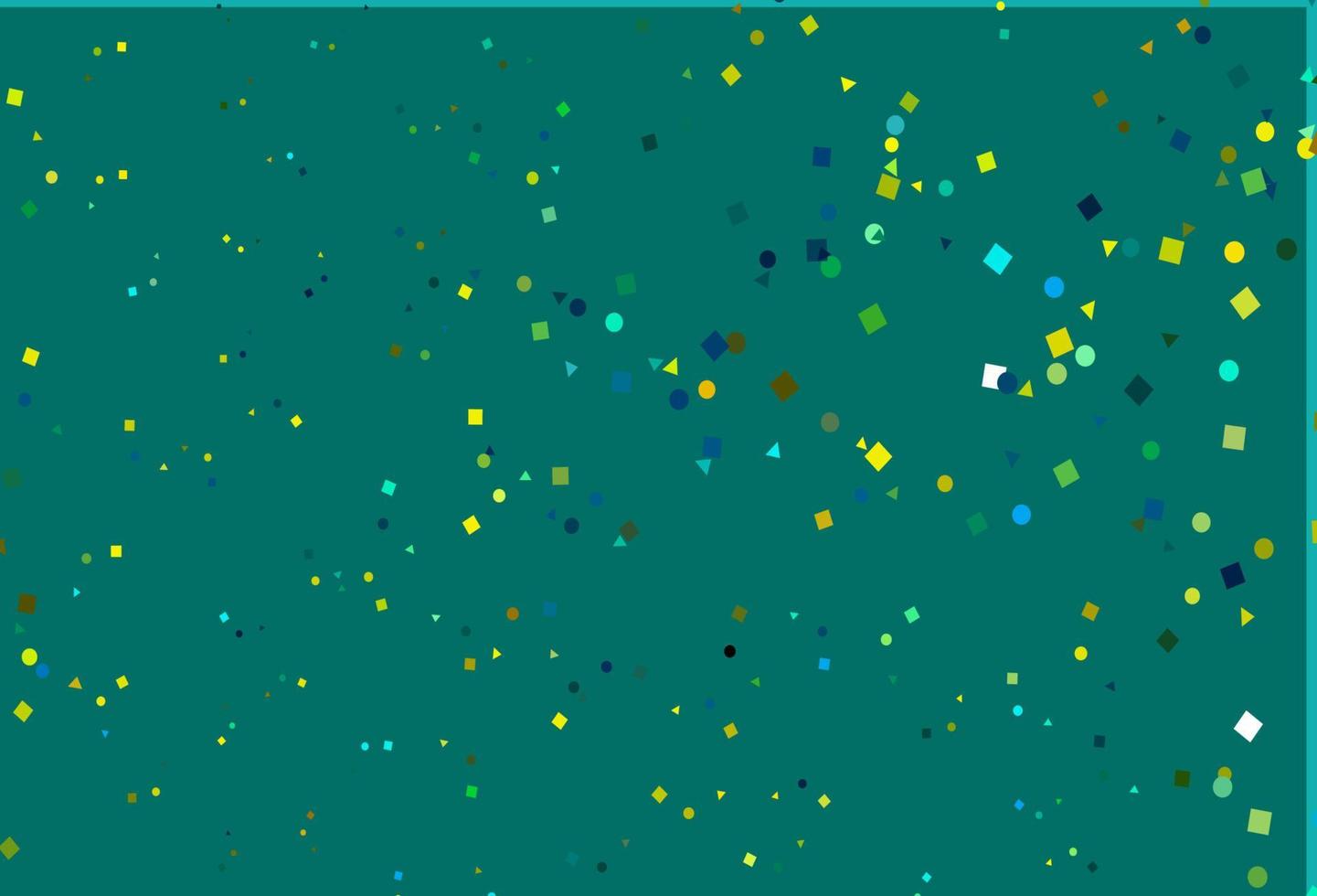 Light Blue, Yellow vector background with triangles, circles, cubes.