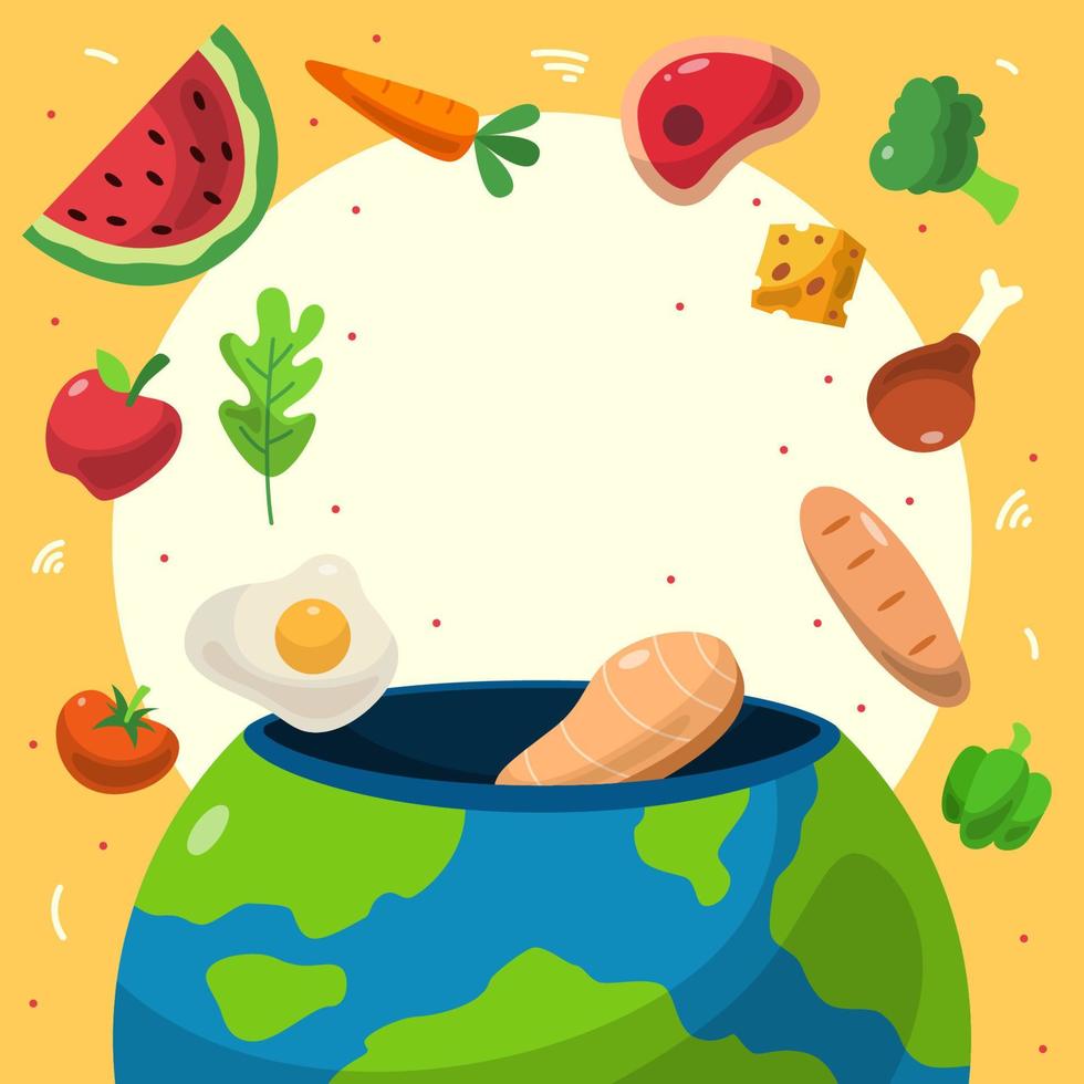 World Food Day Background vector