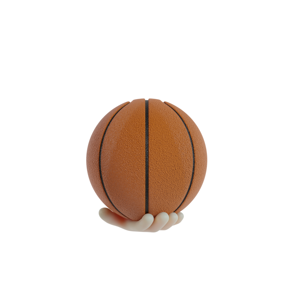 3D Isolated Hand With Sports Equipment 11190976 PNG
