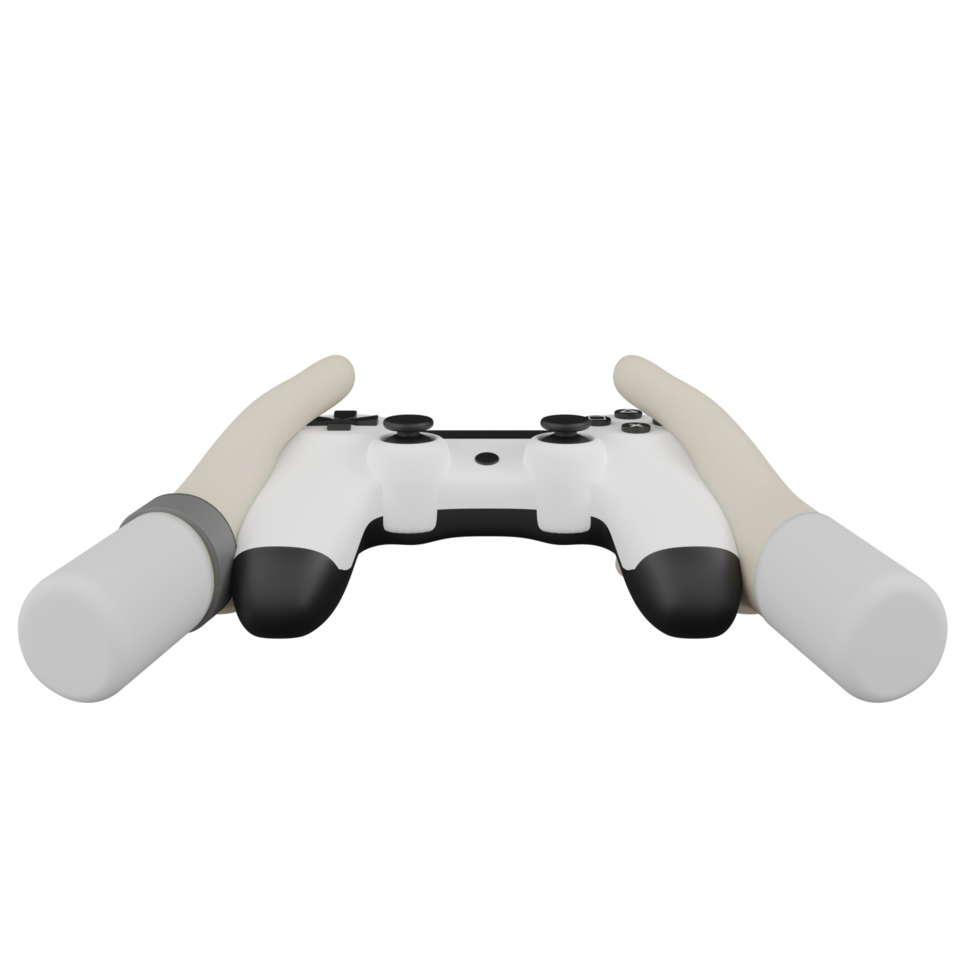 3d isolerat hand spela spel png