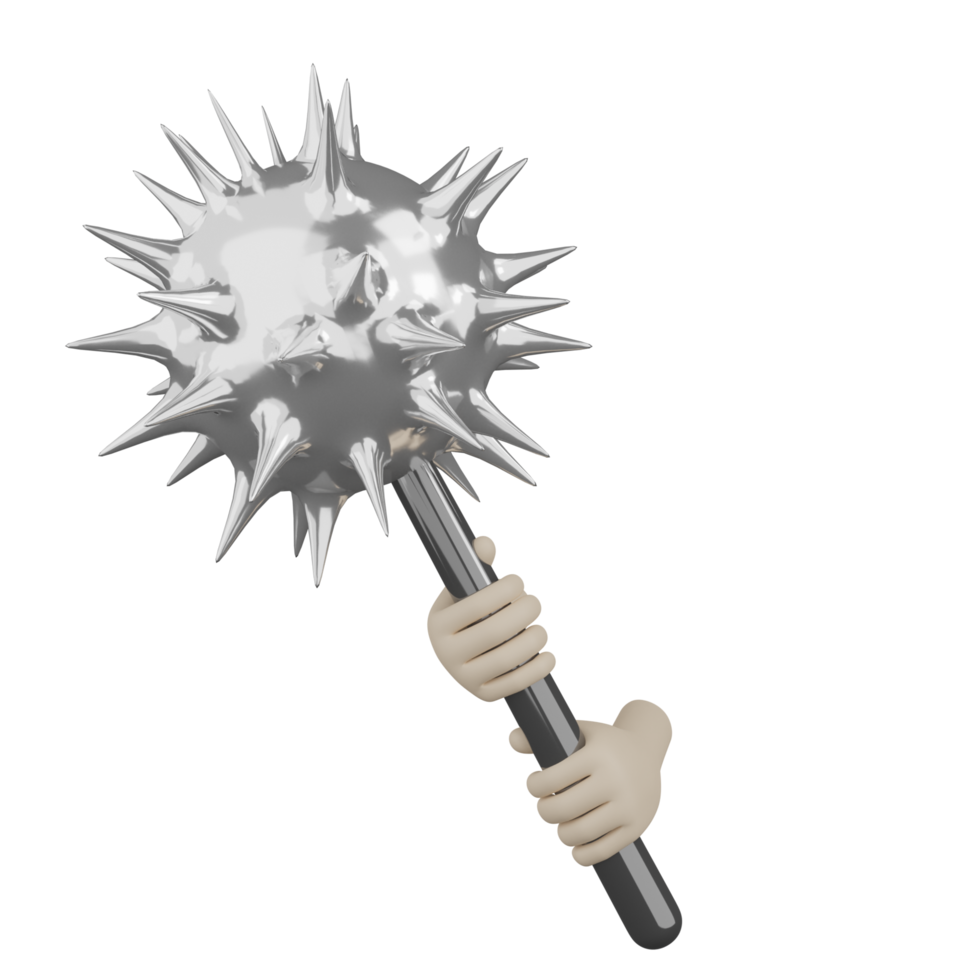 3D Isolated Hand With Weapons png