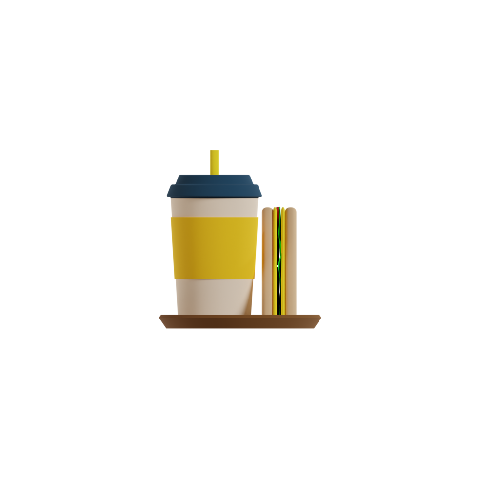 3D Isolated Fast Food Icon png