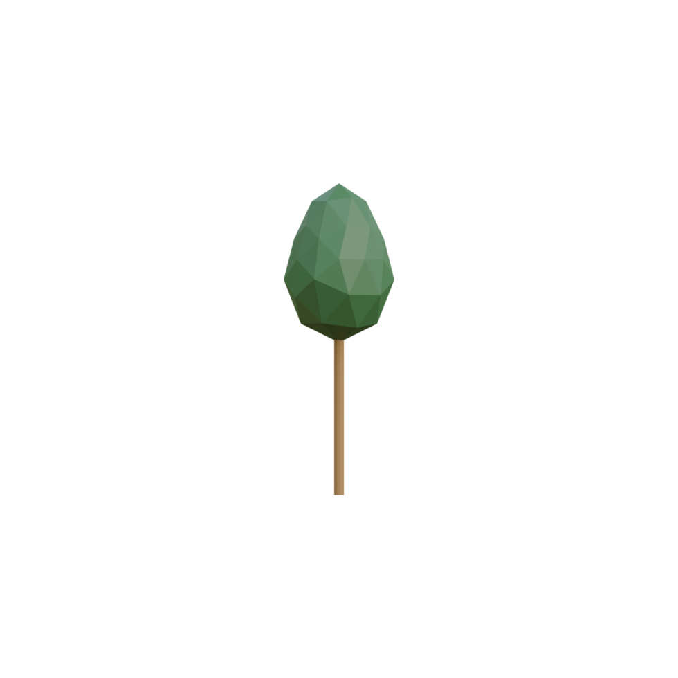 3d isolato verde albero png