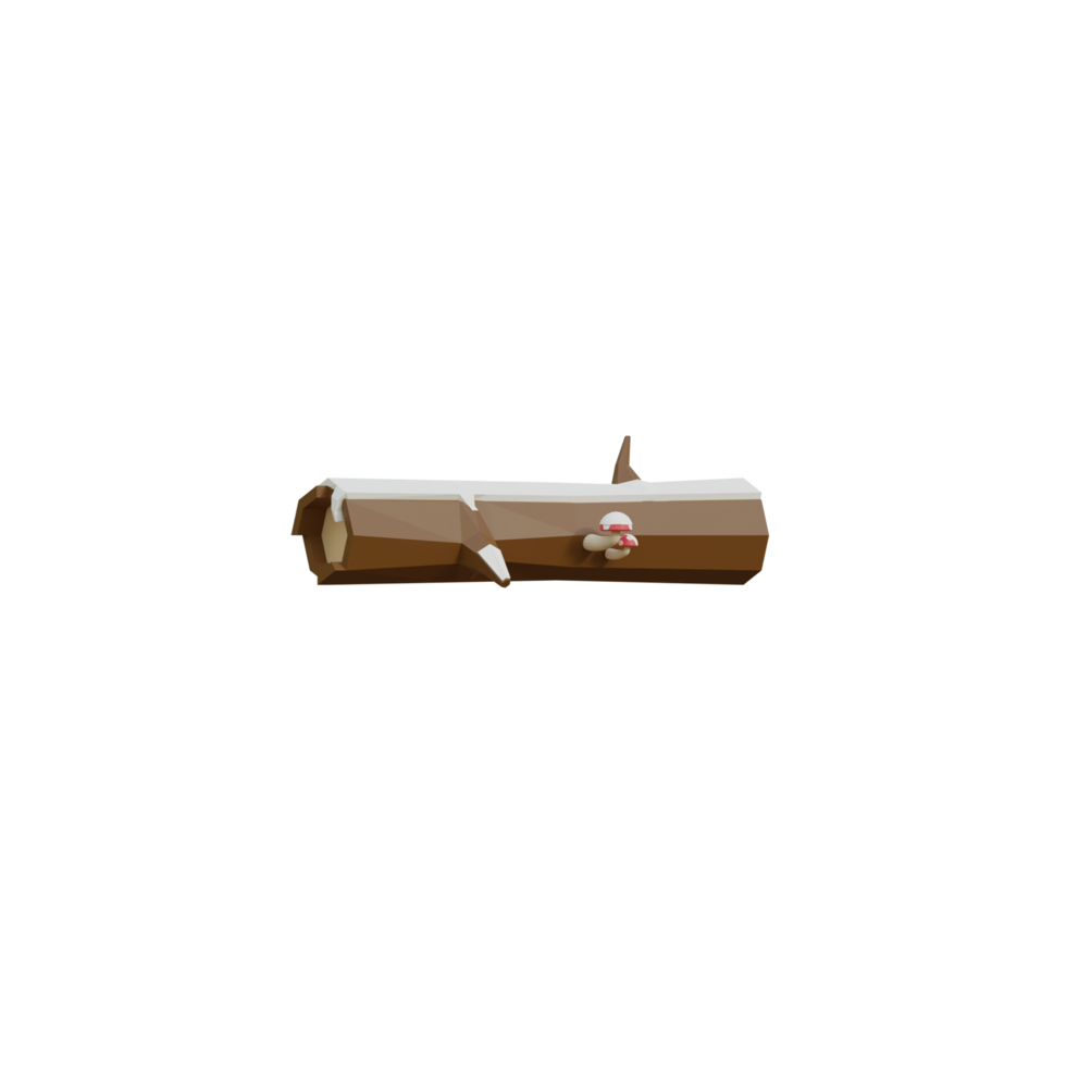 3d isolerat träd trunk png