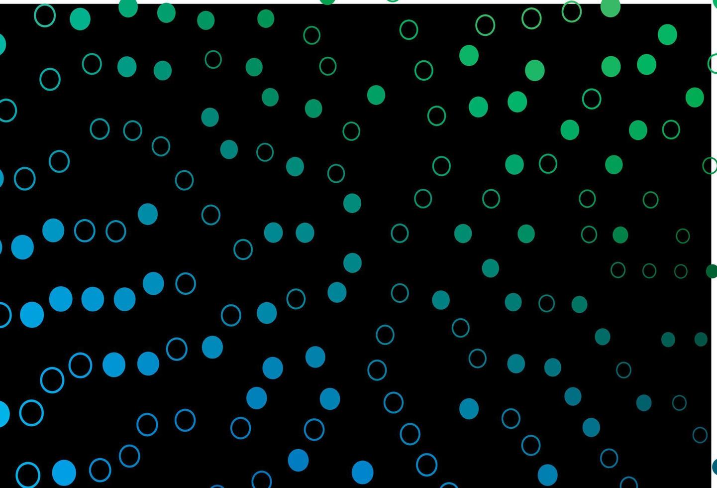 Dark Blue, Green vector pattern with spheres.