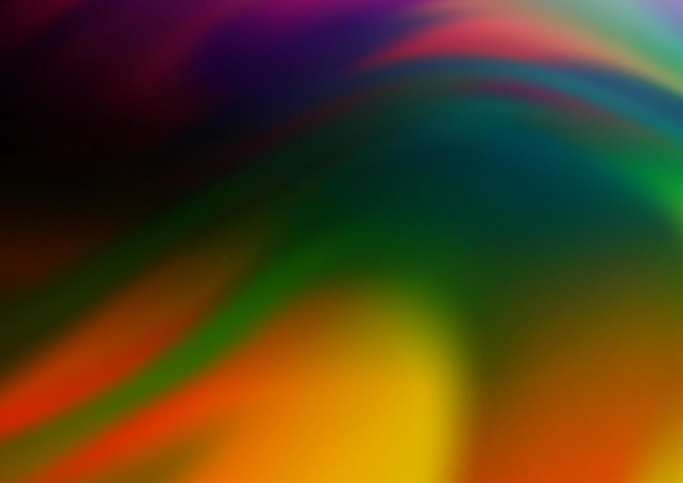 Dark Multicolor, Rainbow vector background with bubble shapes.