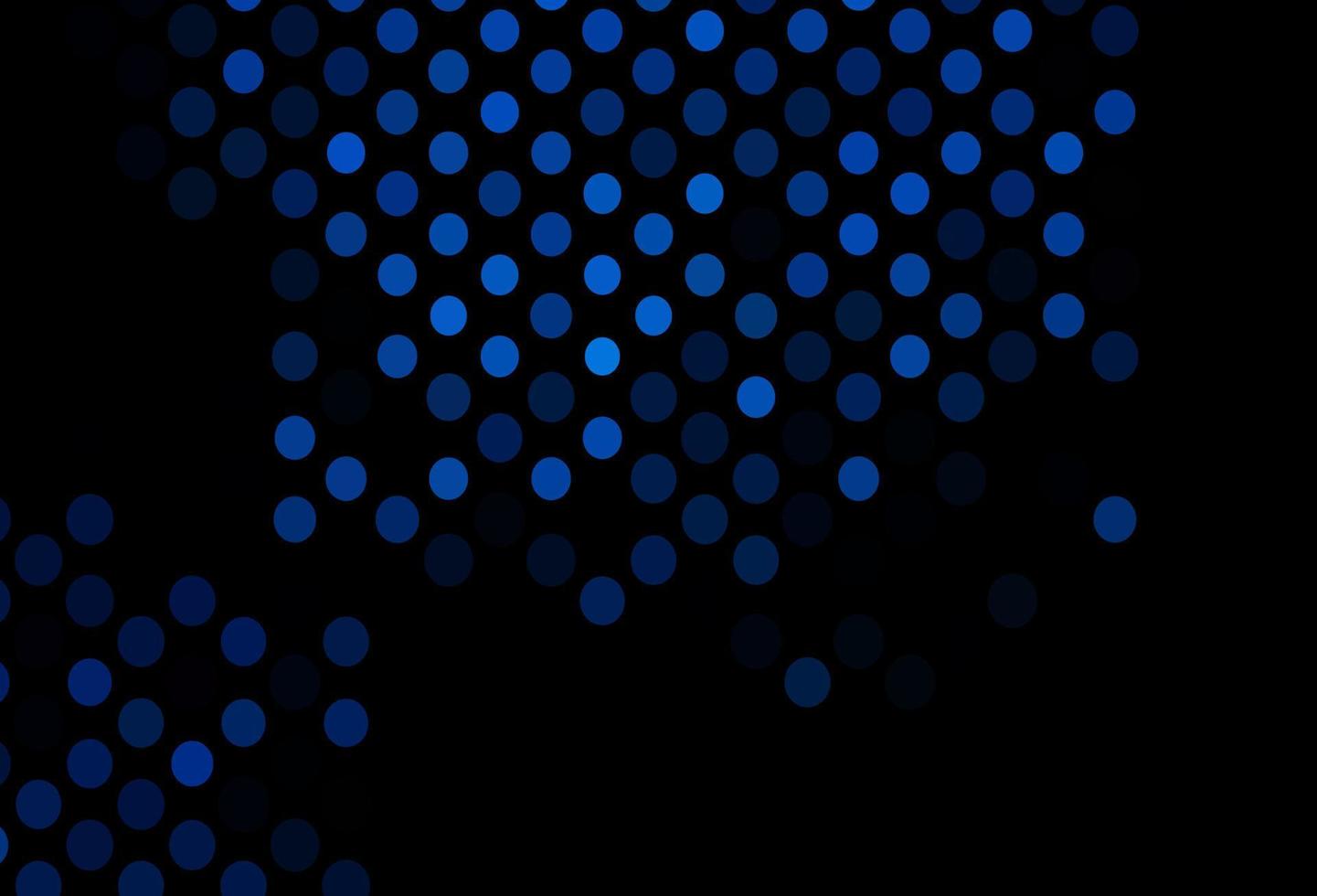 Dark BLUE vector template with circles.