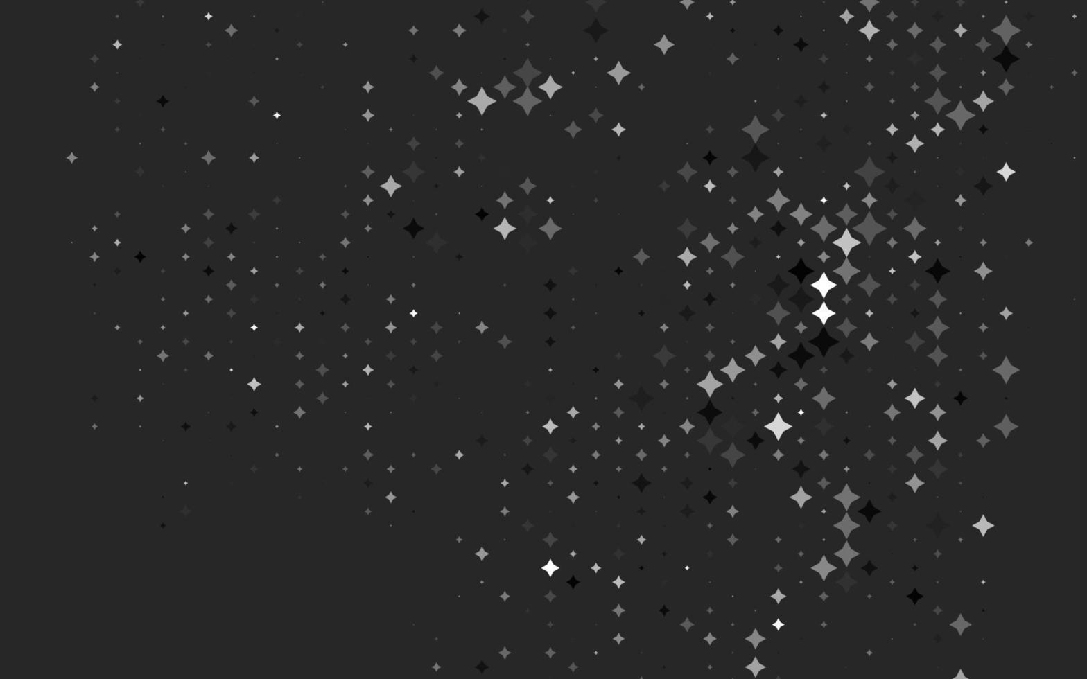 diseño vectorial gris plateado claro con estrellas brillantes. vector