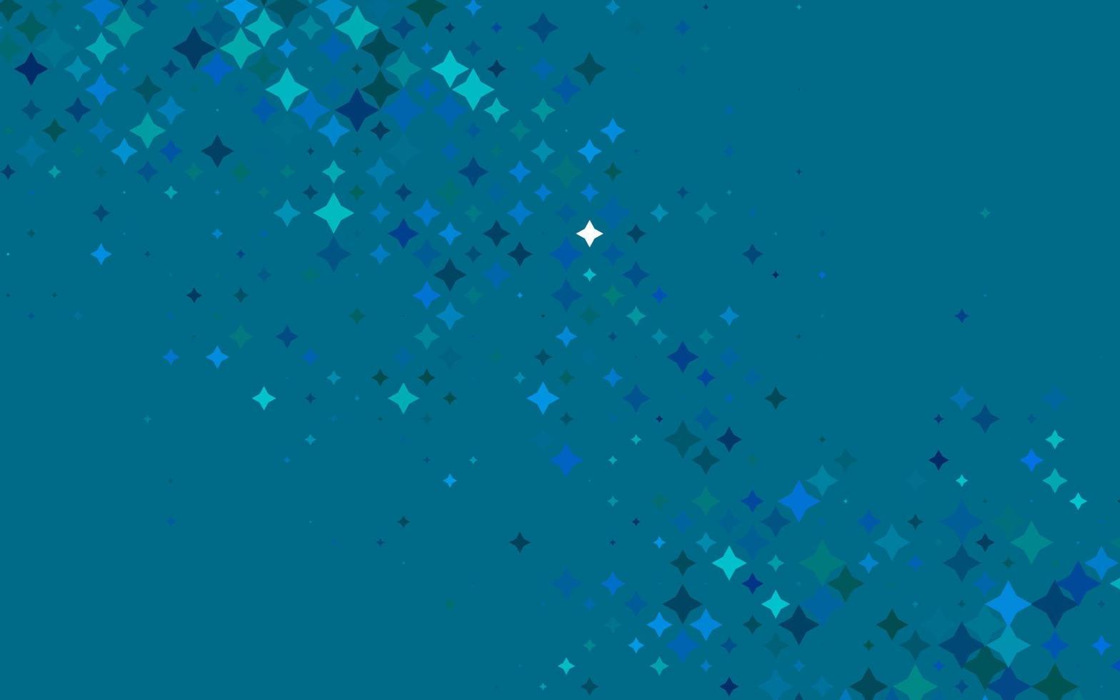 Light BLUE vector template with sky stars.