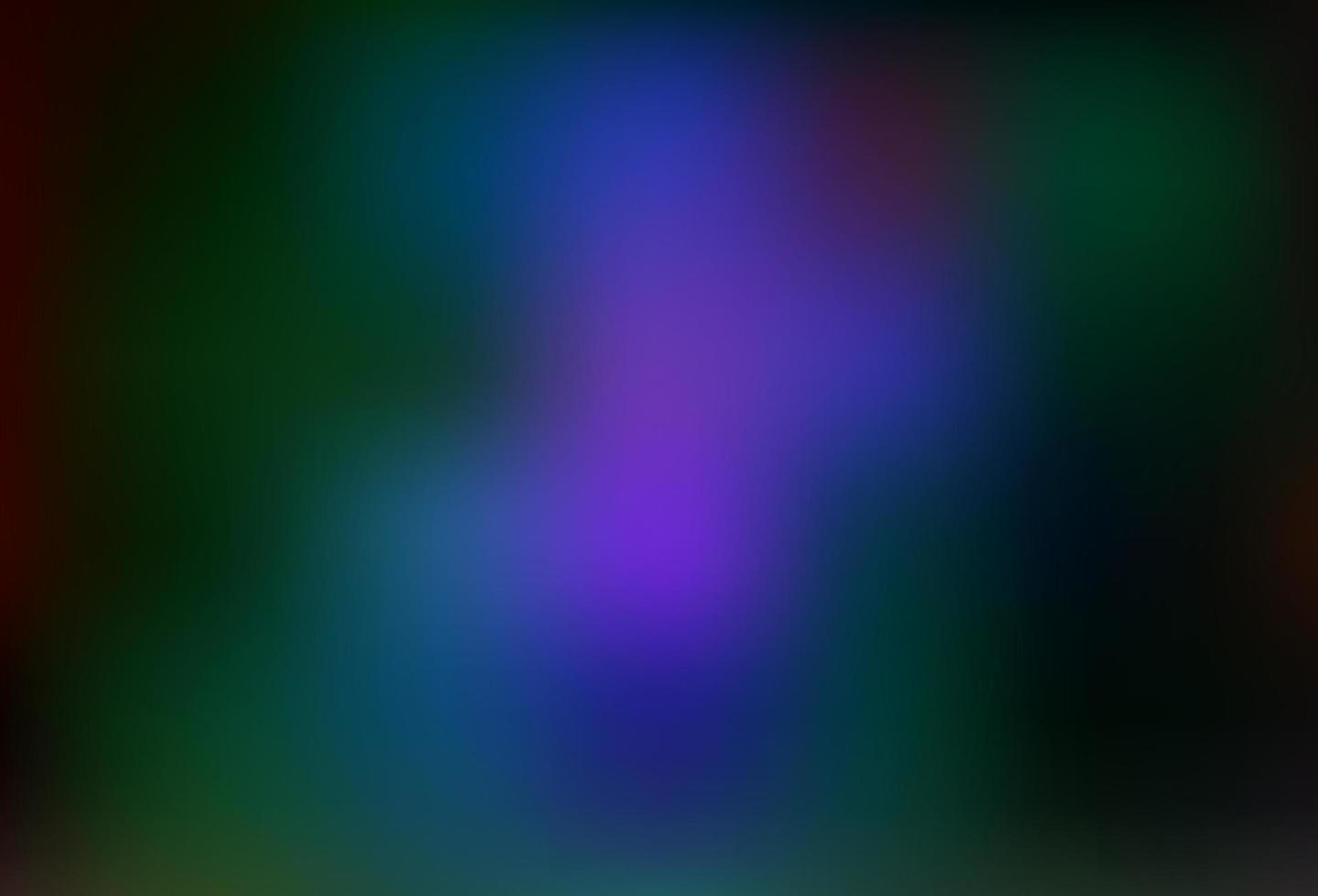 Dark Multicolor, Rainbow vector abstract blurred background.