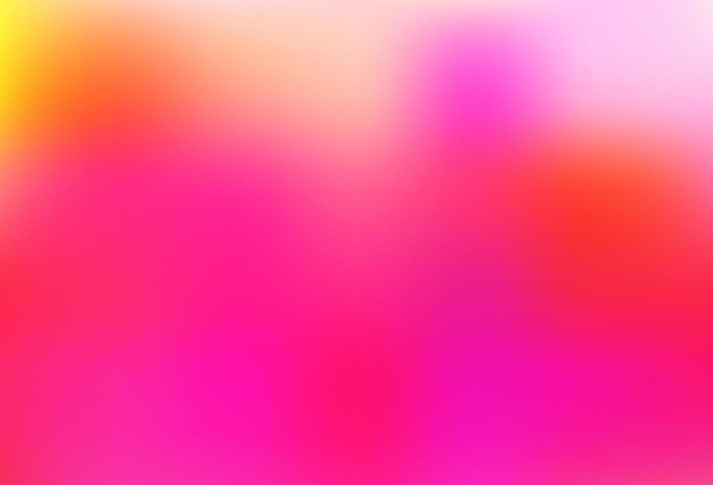 Plantilla abstracta de brillo borroso vectorial amarillo y rosa claro. vector