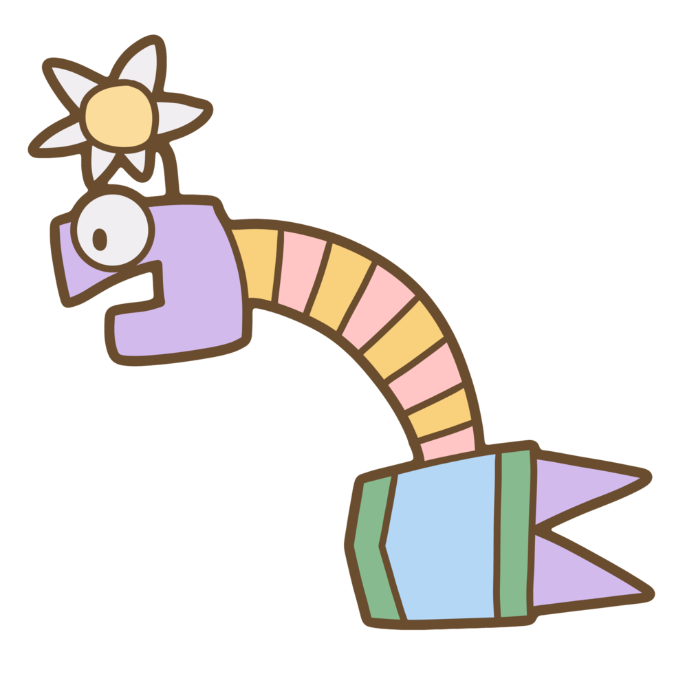 Cute robot hand drawn png