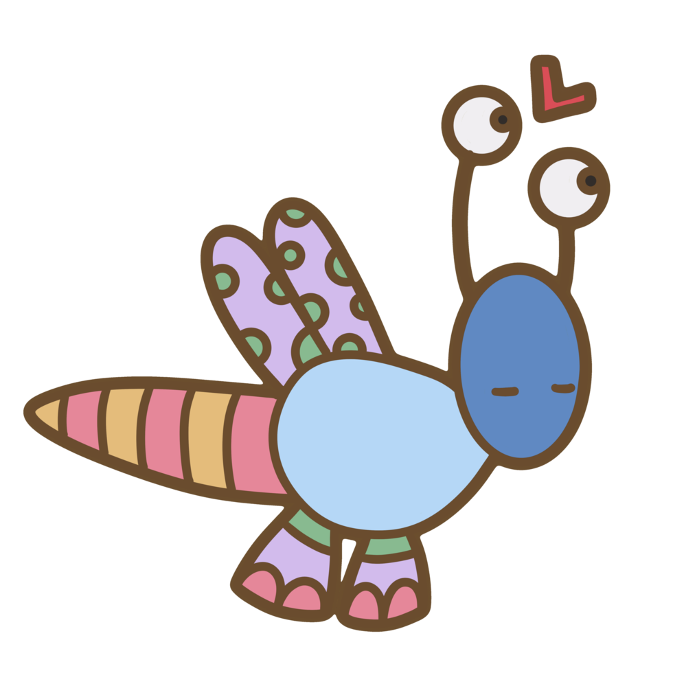 Cute robot hand drawn png