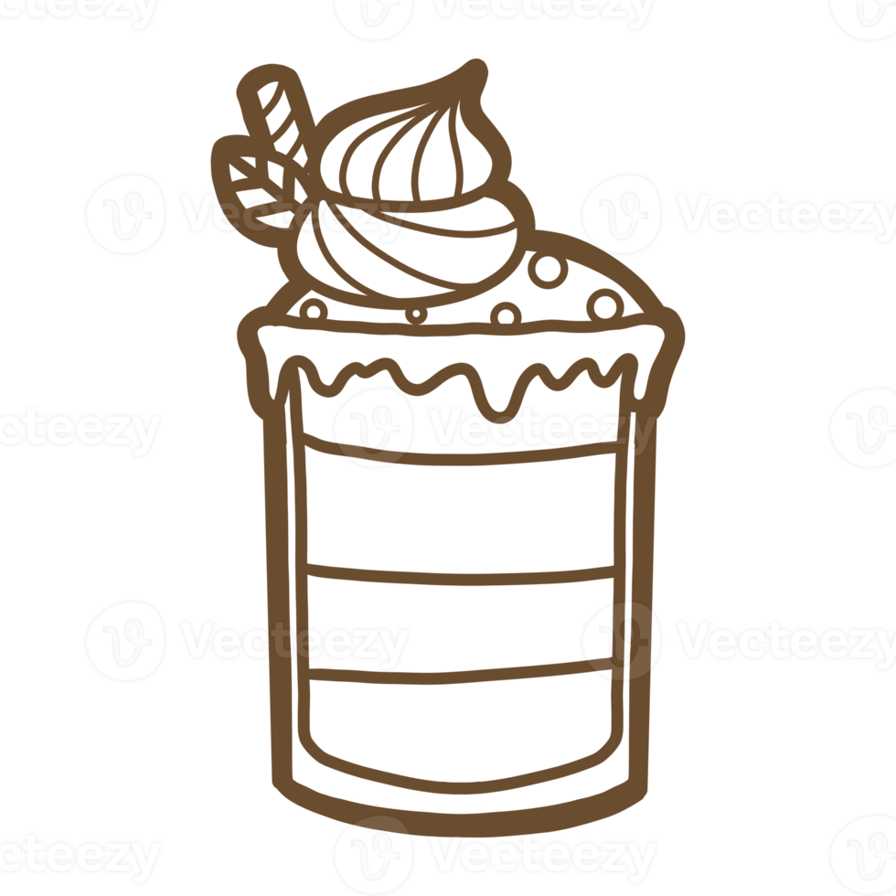 contour de dessert sucré png