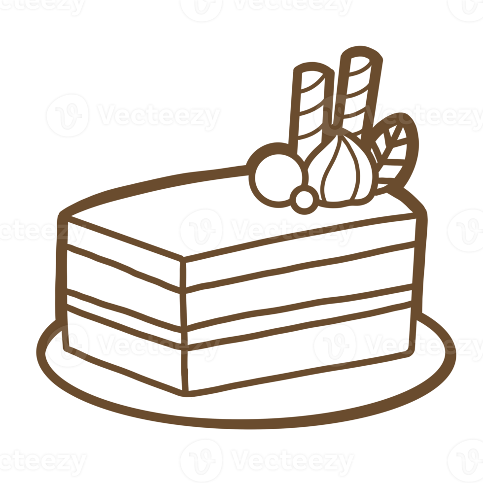 contorno de sobremesa doce png