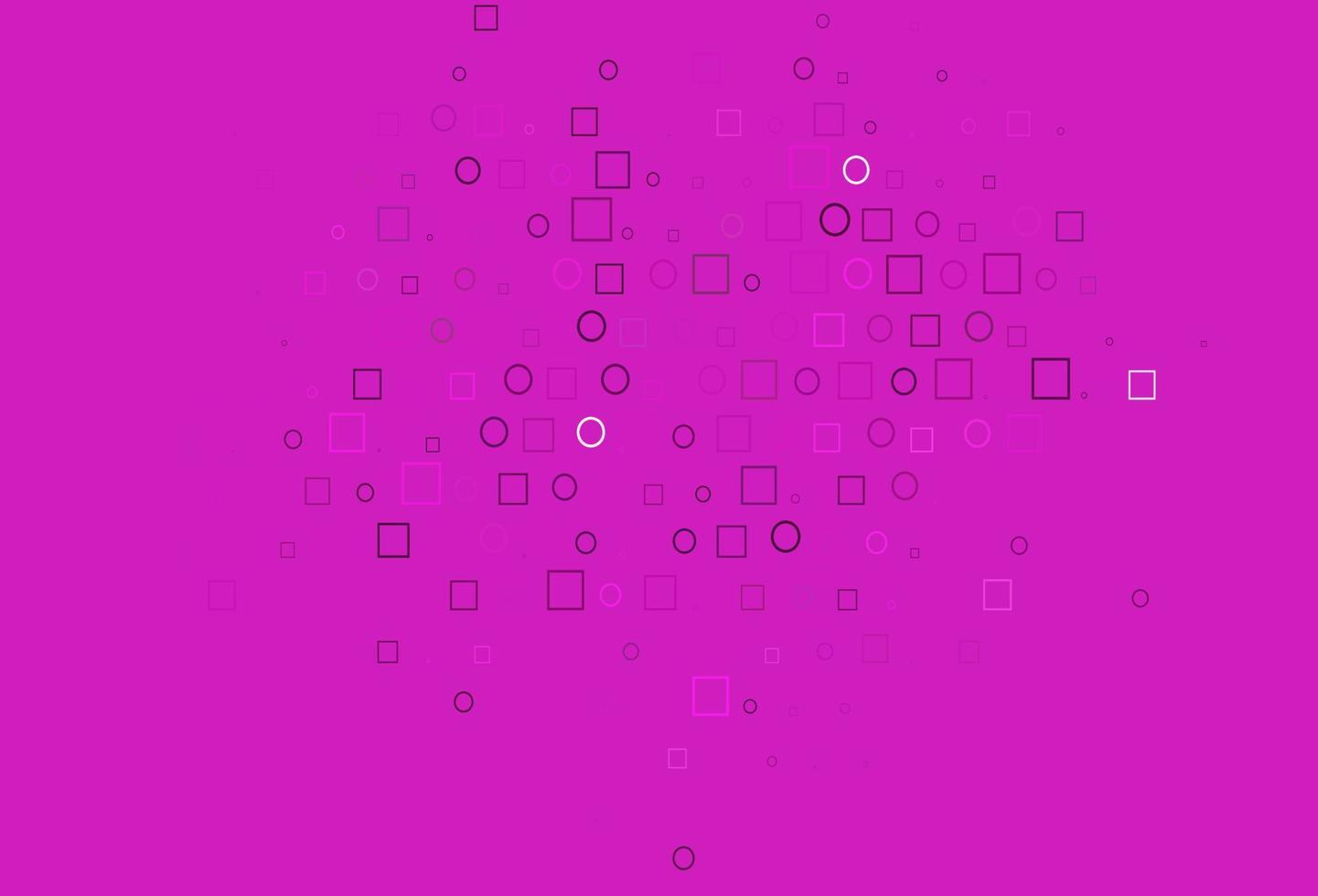 Light Pink vector texture with disks, rectangles.