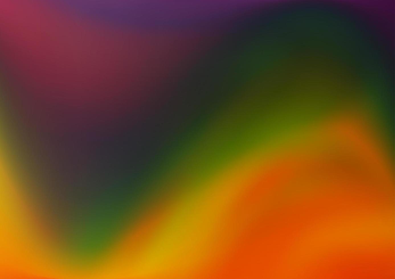 multicolor oscuro, arco iris vector abstracto plantilla borrosa.