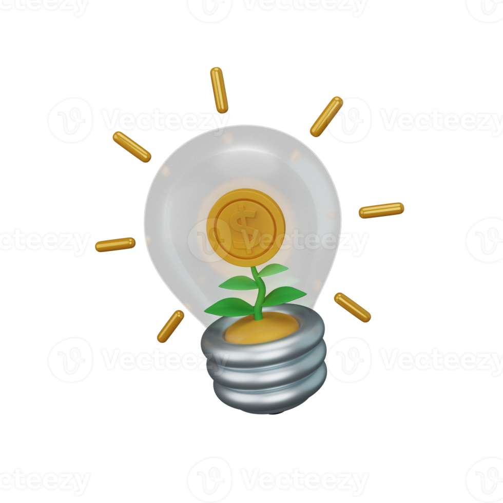 3d renderen investering idee geïsoleerd nuttig voor bedrijf, bedrijf, economie, zakelijke en financiën png