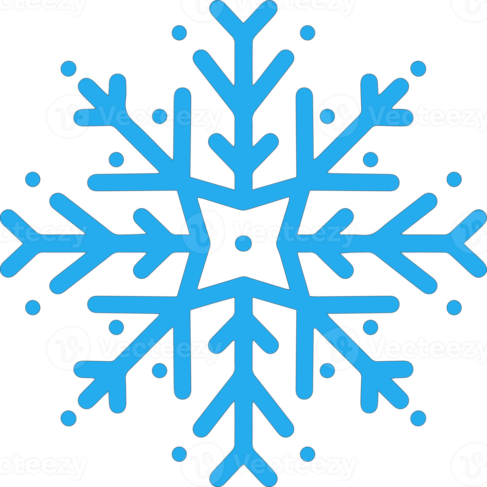 icône de flocon de neige de noël png