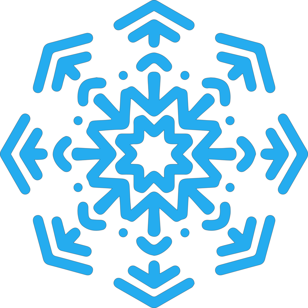 Snowflake Icon Illustration 11191700 PNG