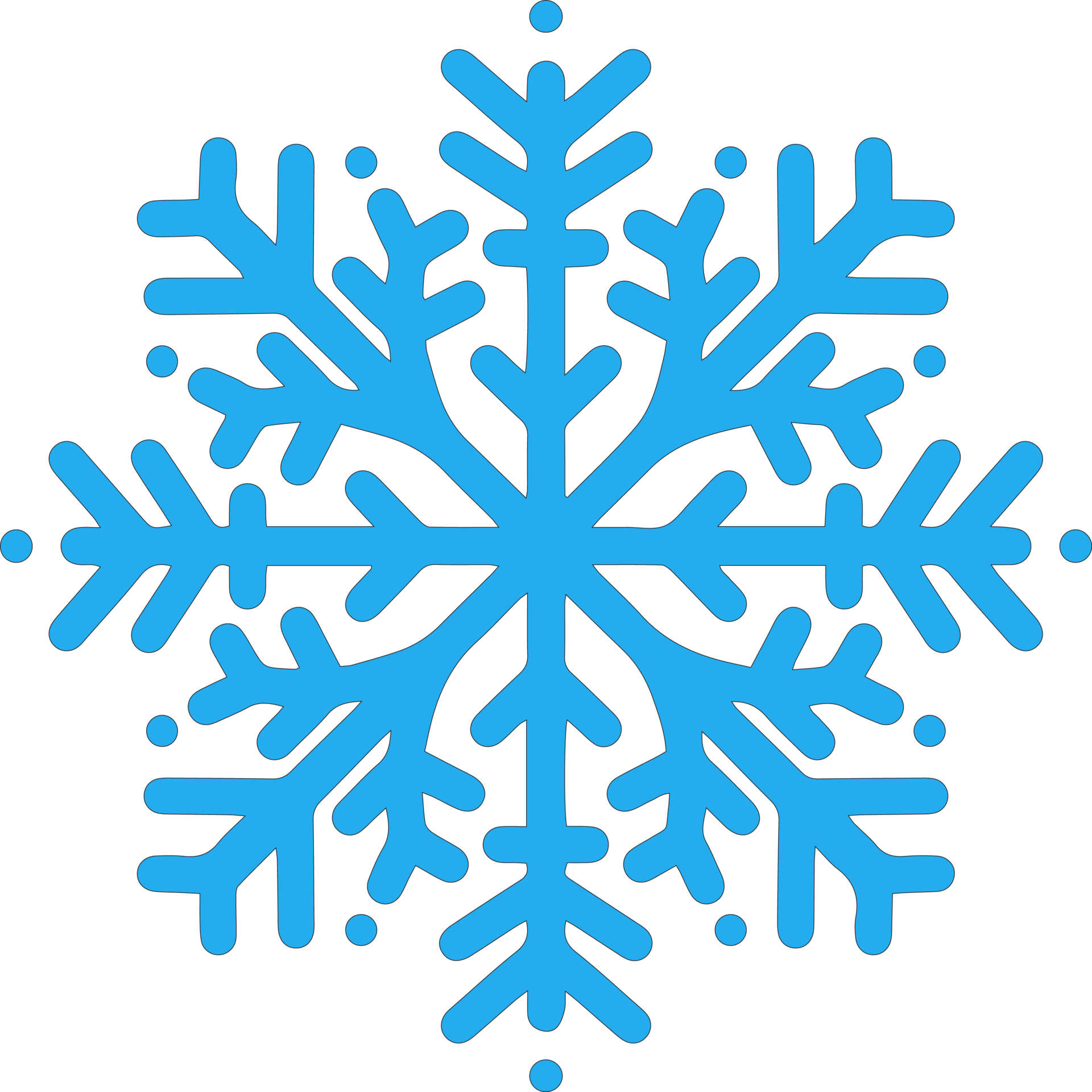 Snowflake Icon Christmas 11191779 PNG