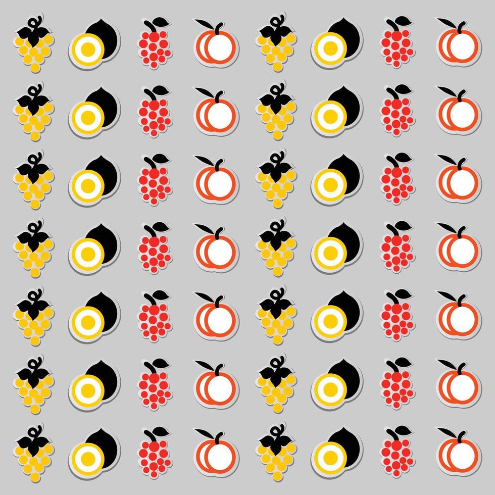 Fruits Pattern Background vector