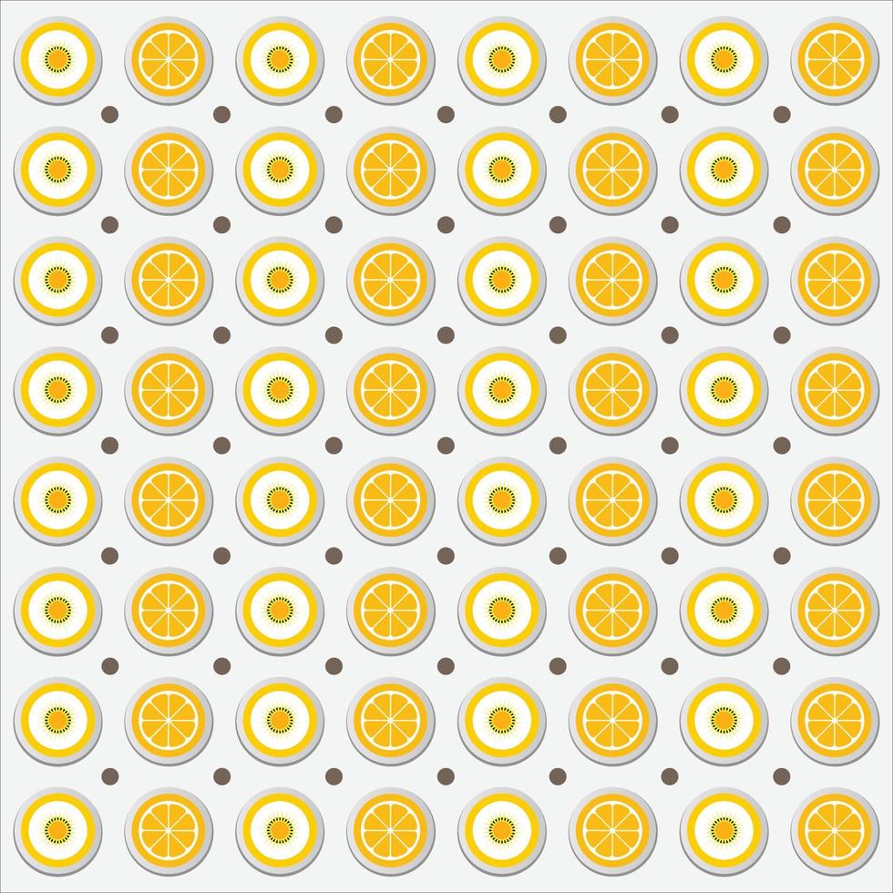Orange Fruits pattern vector