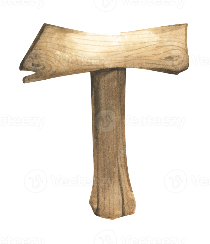 vattenfärg trä- skyltar, tömma tom, trä banderoller, plankor, styrelse. tecken för meddelanden för sökväg. illustration med Plats för text. png