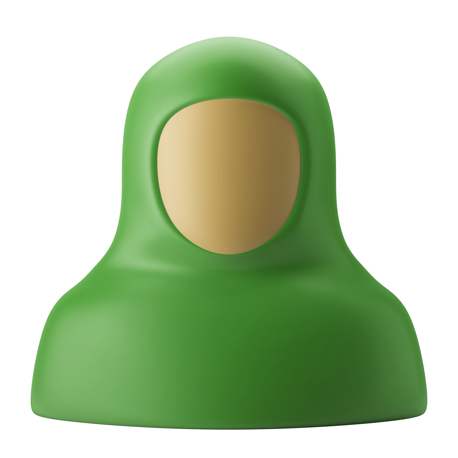 hijab head scarf muslim woman avatar 3d icon illustration 11192005 PNG