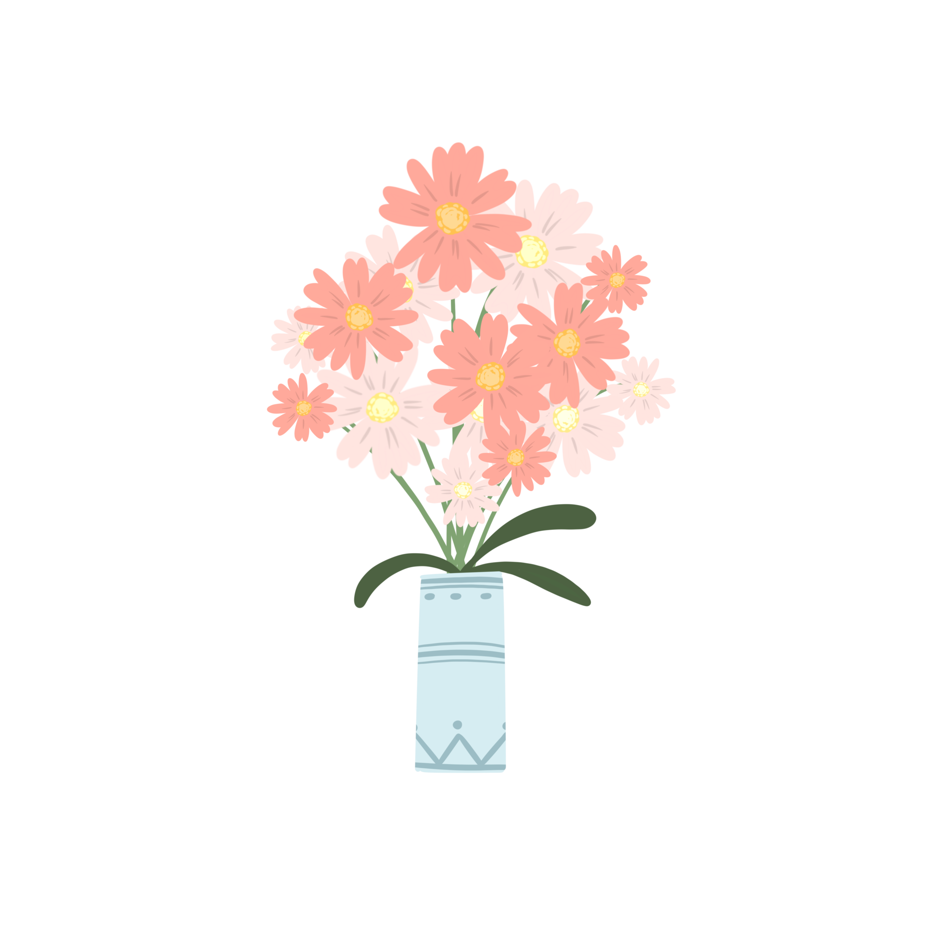 Floral vase, flower in jug 11192065 PNG