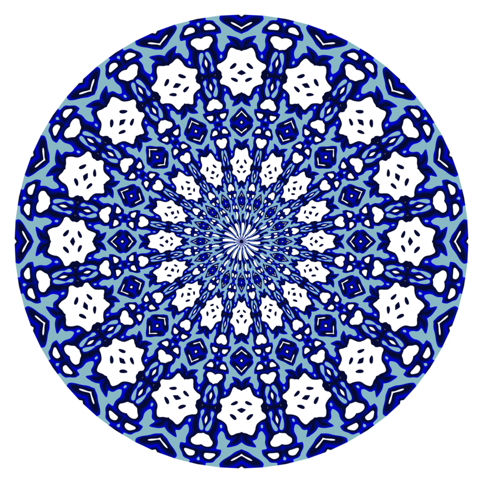 patrón de círculo de mandala abstracto png