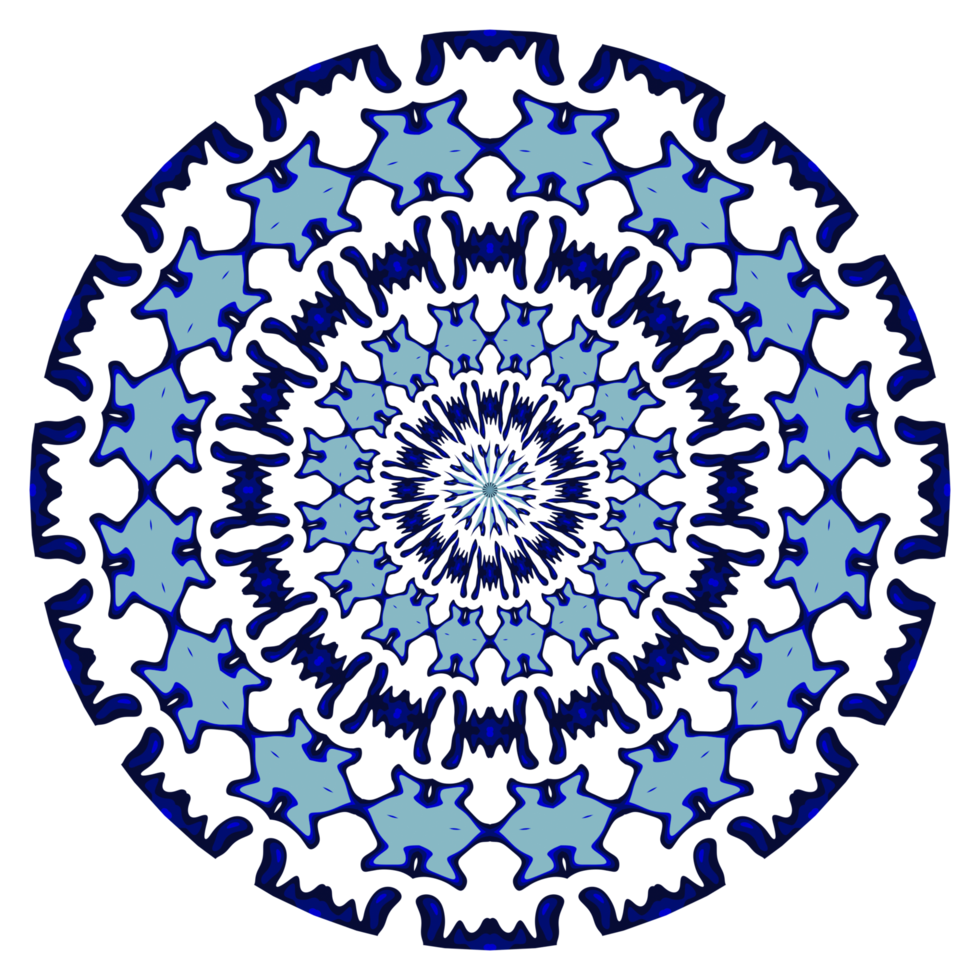 astratto mandala cerchio modello png