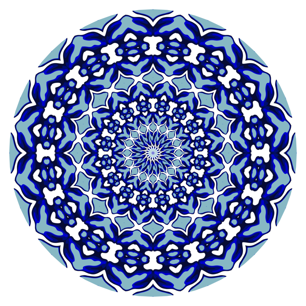 motif de cercle de mandala abstrait png