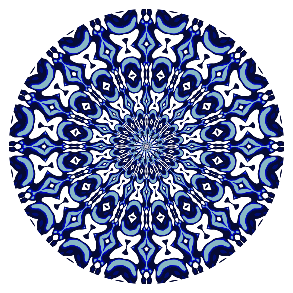 motif de cercle de mandala abstrait png