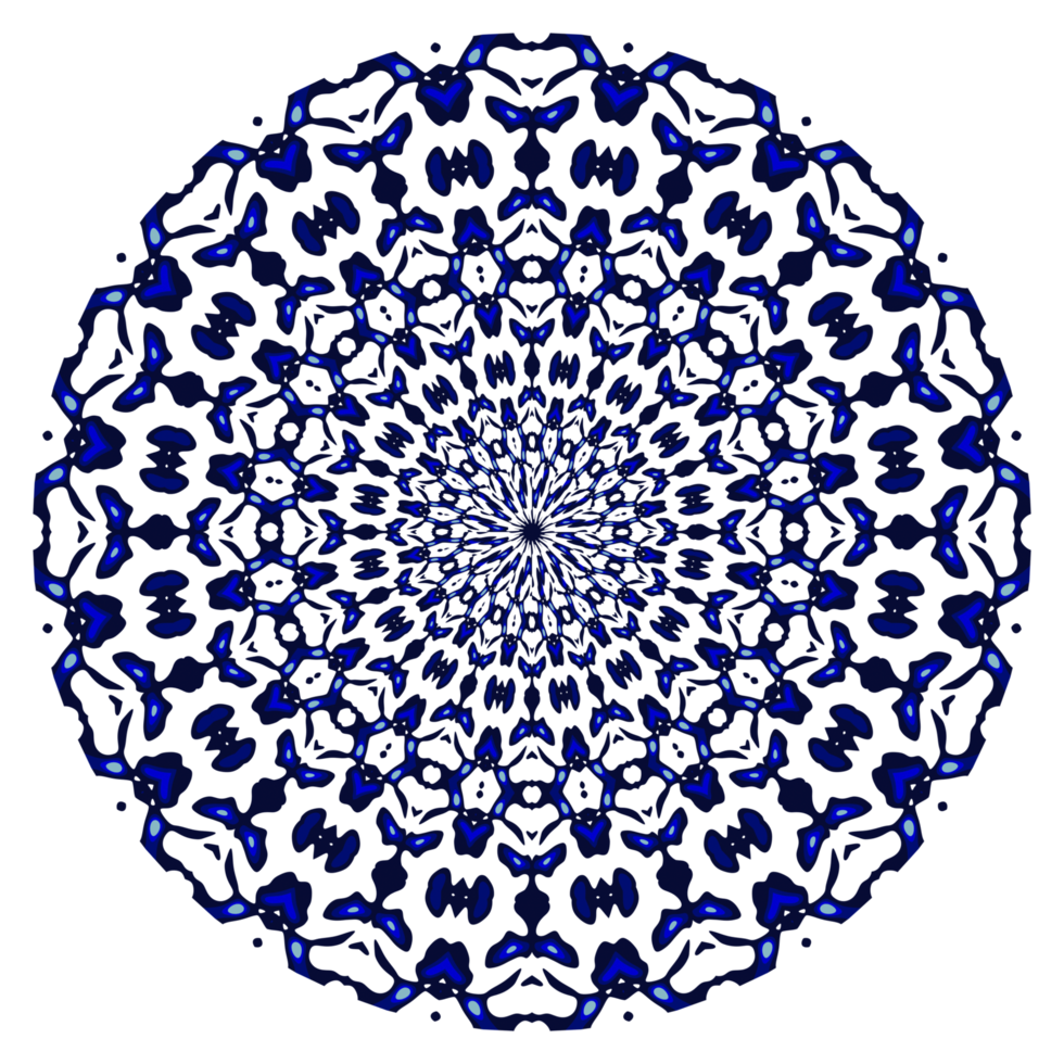 Abstract mandala circle pattern png