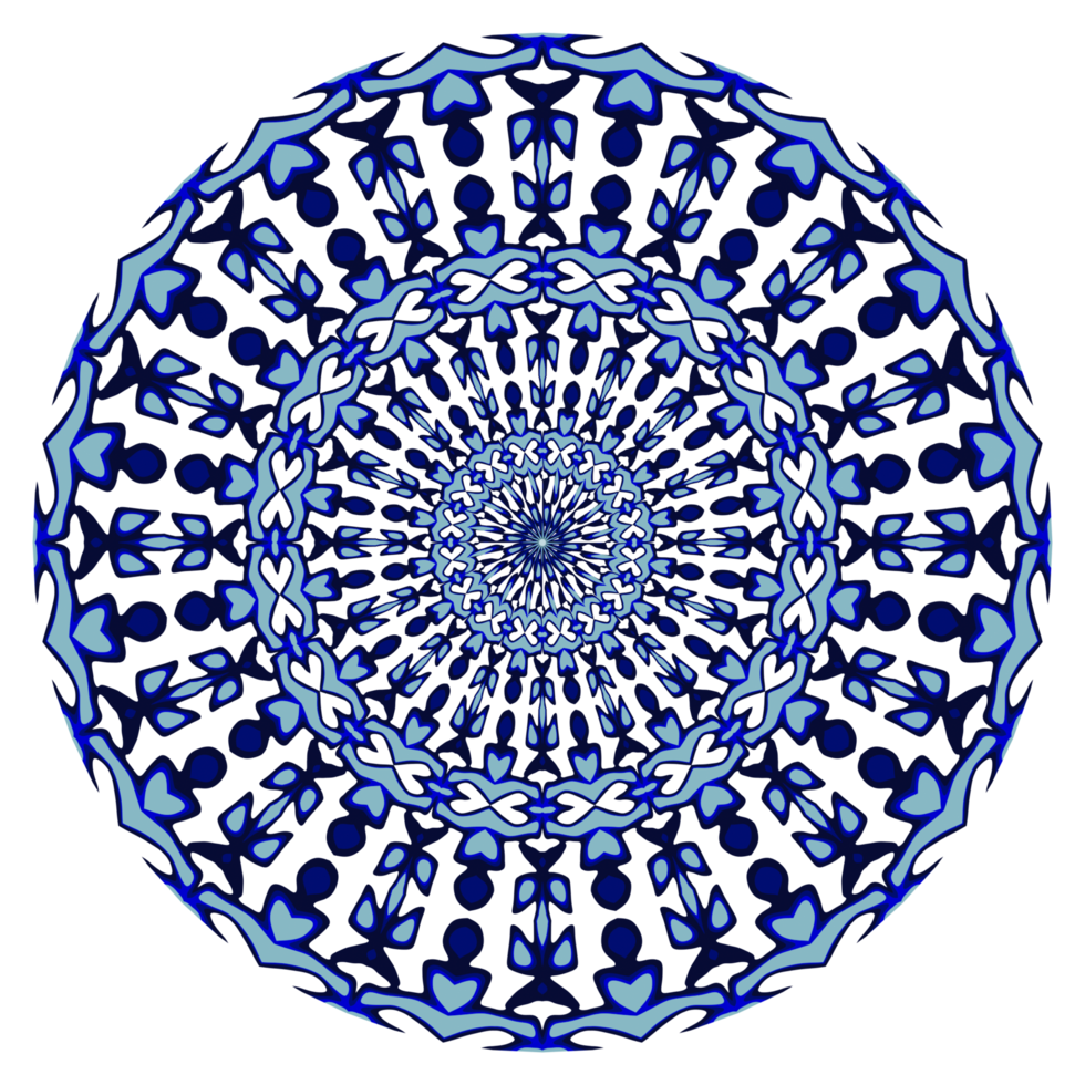 motif de cercle de mandala abstrait png