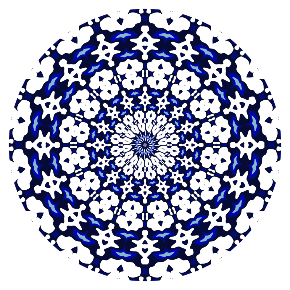 padrão de círculo de mandala abstrata png