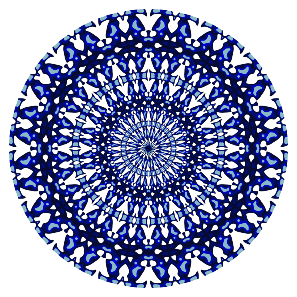 Abstract mandala circle pattern png
