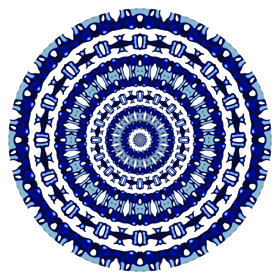 padrão de círculo de mandala abstrata png