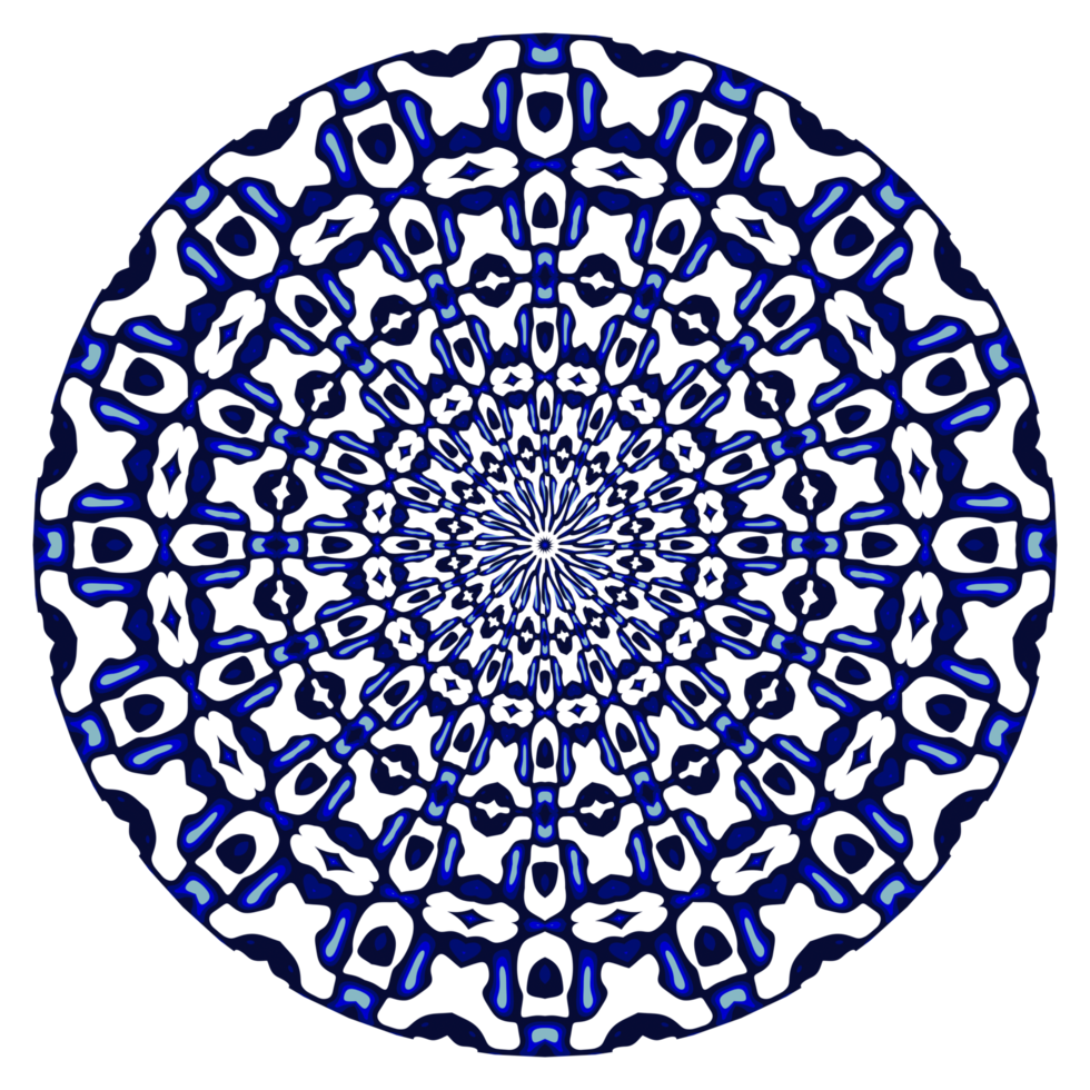 Abstract mandala circle pattern png